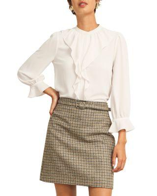 Maribella Ruffle Trim Blouse by HOBBS LONDON