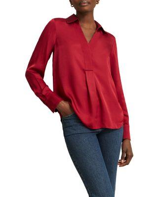 Marie Satin Blouse by HOBBS LONDON