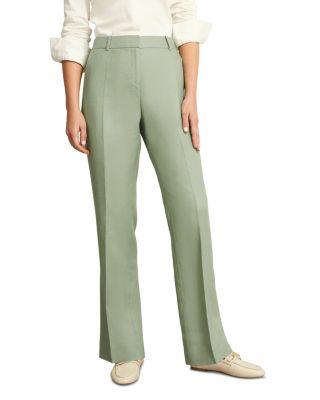 Marietta Straight Linen Trousers by HOBBS LONDON