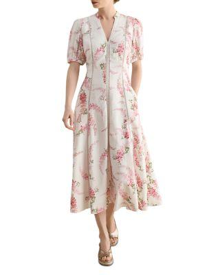 Matilda Trimmed Linen Dress by HOBBS LONDON