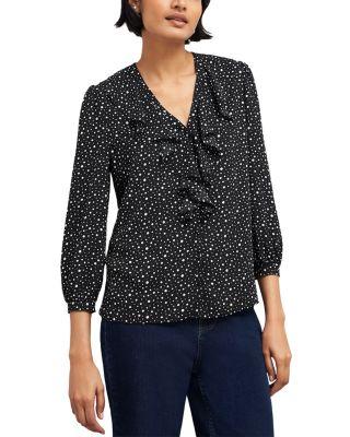 May Ruffle Front Blouse by HOBBS LONDON