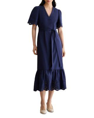 Meghan Tie Waist Dress by HOBBS LONDON