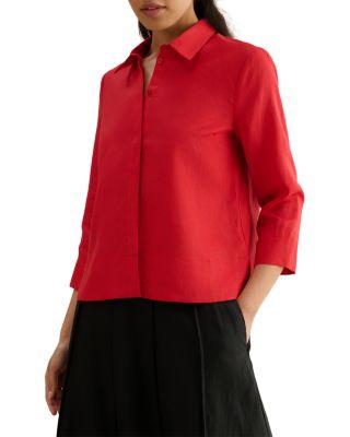 Nita Linen Shirt by HOBBS LONDON
