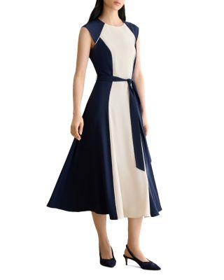 Petite Andrea Color Blocked Dress by HOBBS LONDON