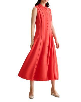 Petite Burghley Pleated Dress by HOBBS LONDON