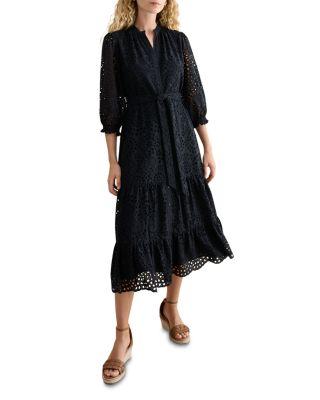 Petite Cianna Embroidered Dress by HOBBS LONDON