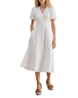 Petite Clementine Embroidered Dress by HOBBS LONDON