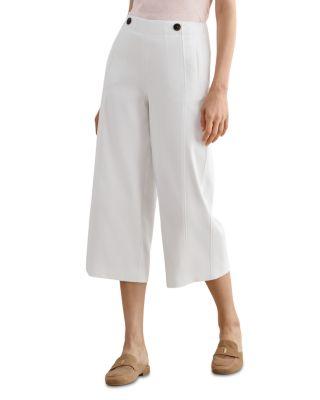 Petite Kimmi Wide Leg Cropped Trousers by HOBBS LONDON