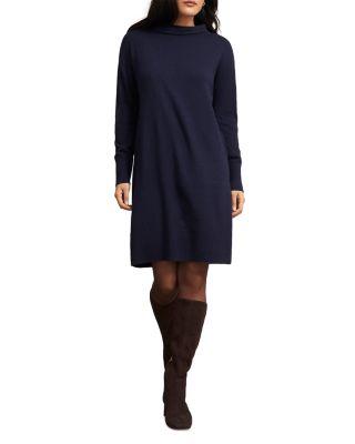 Petites Audrey Roll Neck Dress by HOBBS LONDON