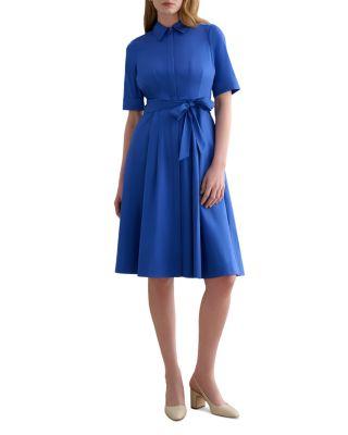 Petites Brigitta Concealed Button Shirt Dress by HOBBS LONDON