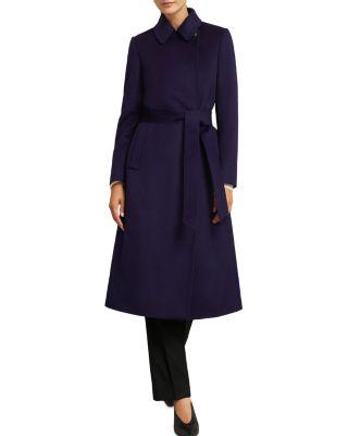 Petites Livia Belted Wool Coat by HOBBS LONDON