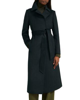 Petites Livia Belted Wool Coat by HOBBS LONDON