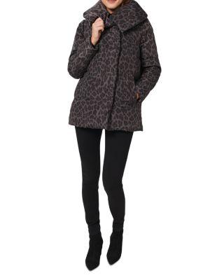 Samara Leopard Print Puffer Coat by HOBBS LONDON