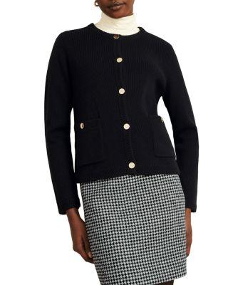 Simona Knitted Jacket by HOBBS LONDON