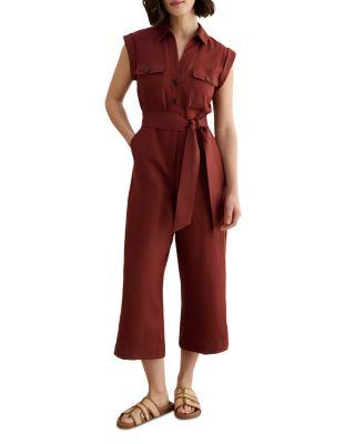 Spencer Linen Jumpsuit by HOBBS LONDON
