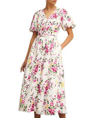 Taylor Linen Blend Dress by HOBBS LONDON