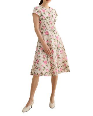 Tia Embroidered Dress by HOBBS LONDON