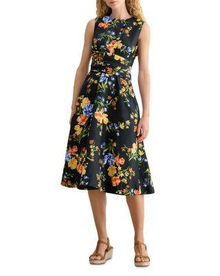 Twitchill Linen Midi Dress by HOBBS LONDON