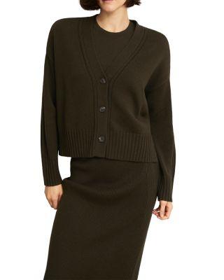 Wentworth Wool Cotton V Neck Cardigan by HOBBS LONDON