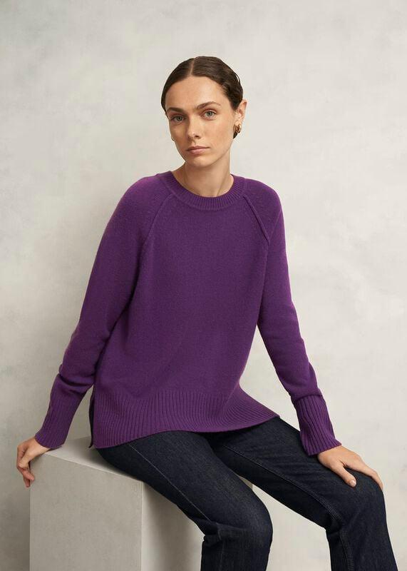 Mandy Wool Blend Crew Neck Knitted Jumper by HOBBS