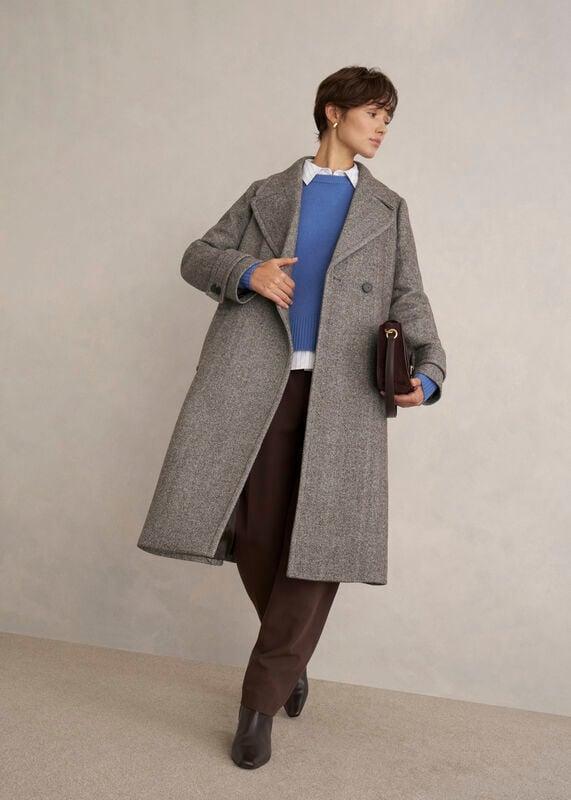 Prisha Wool Blend Coat by undefined Prisha Wool Blend Coat by undefined