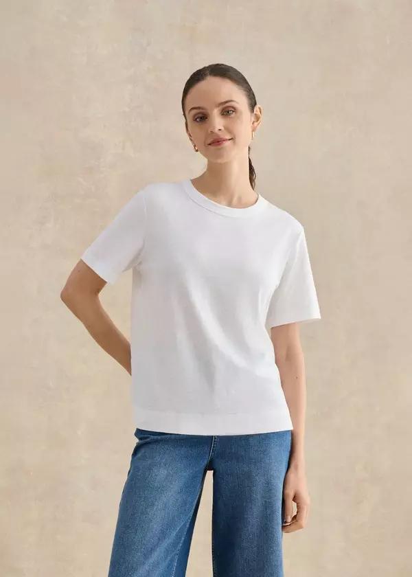 Reece Cotton Slub T-Shirt by undefined