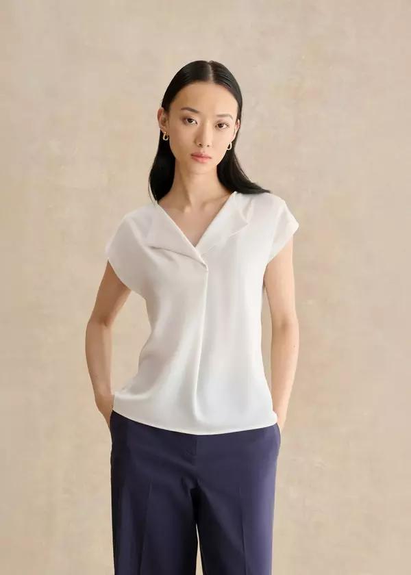 Sylvie Satin Front Top by HOBBS