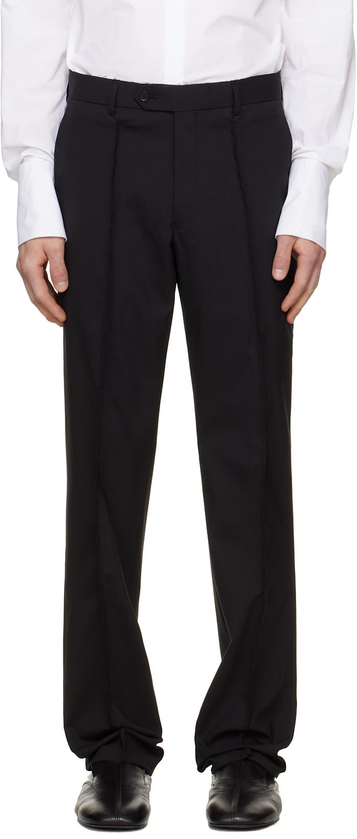 Black Horse Hair Trousers by HODAKOVA