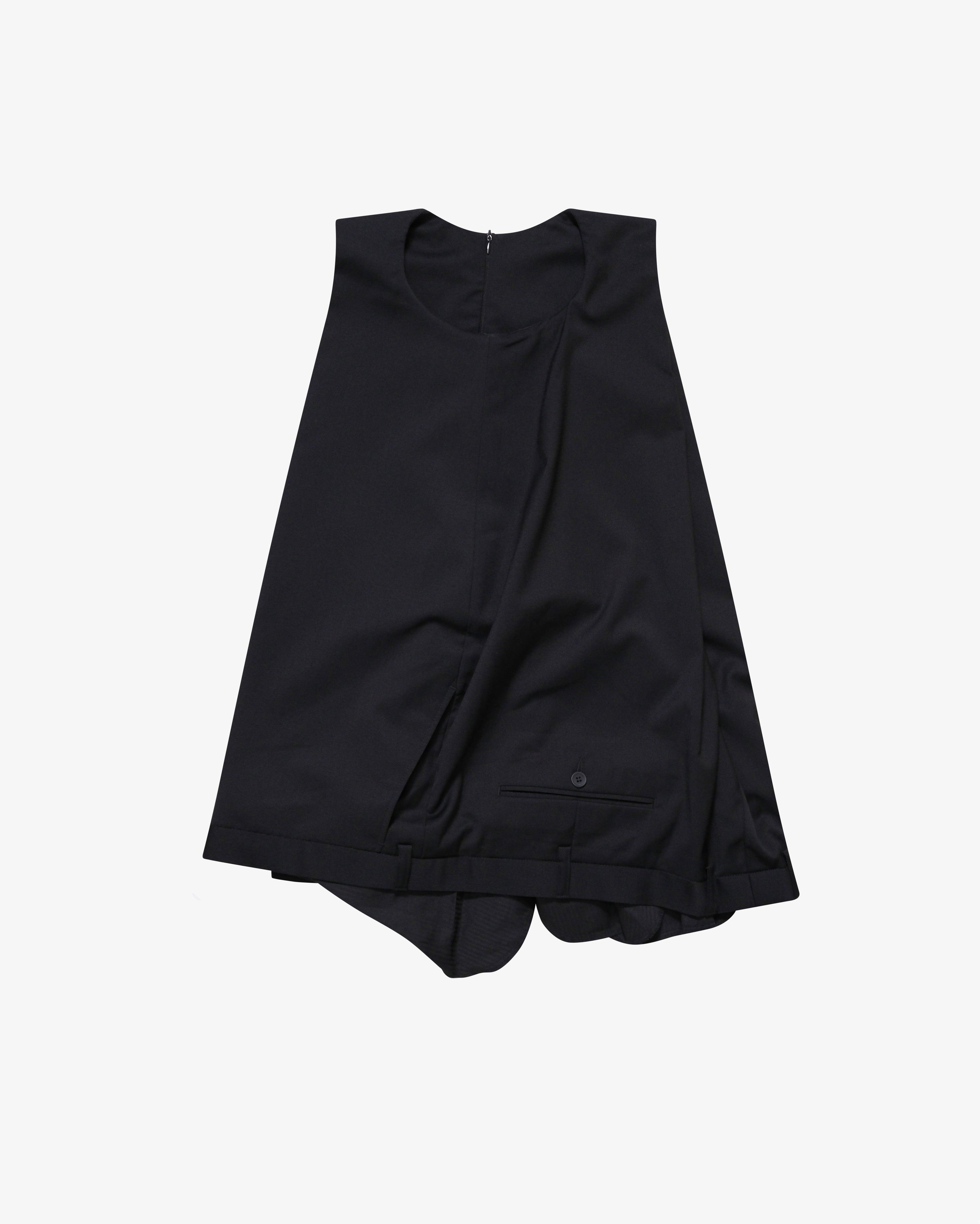 HODAKOVA - Women's Upside Down Trouser Cape - (Black) by HODAKOVA