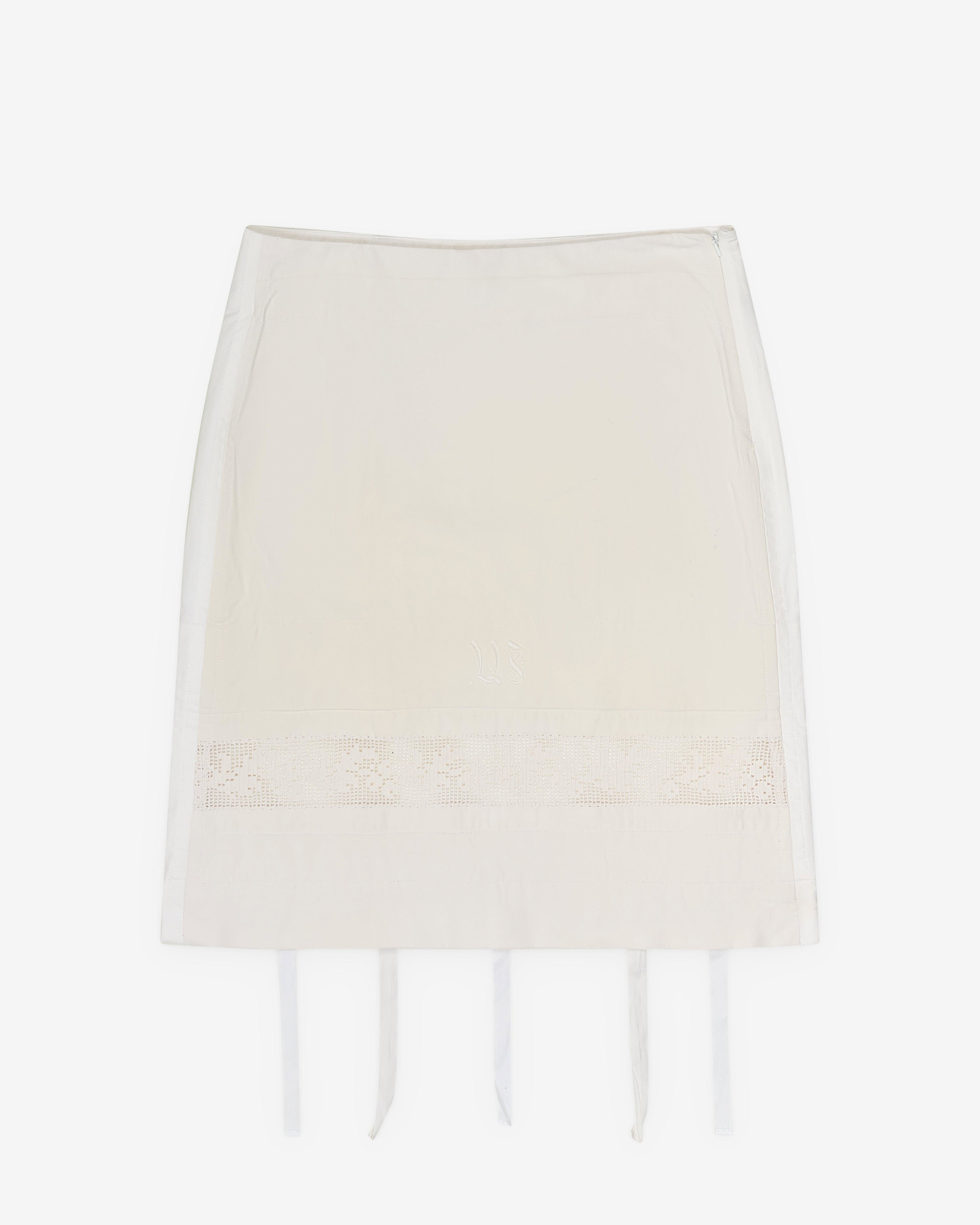 Hodakova - Women's Pillow Case Skirt - (White) by HODAKOVA