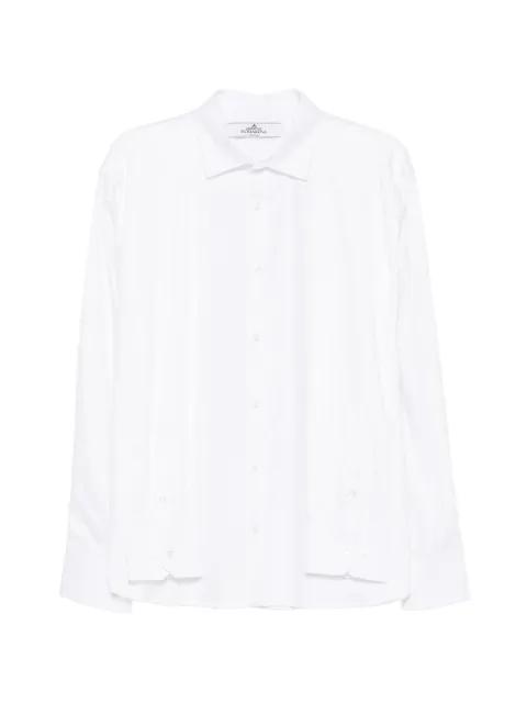 sleeve-overlay shirt by HODAKOVA