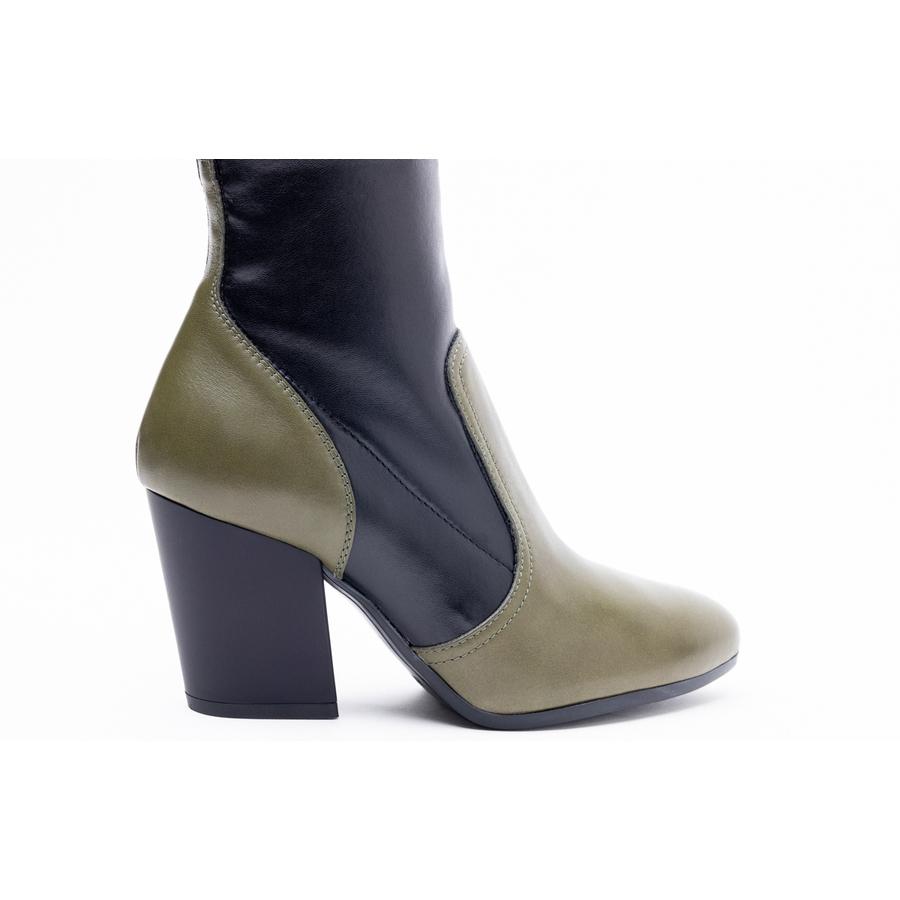 Hogan 80Mm Two-Tone Block-Heel Boots by HOGAN