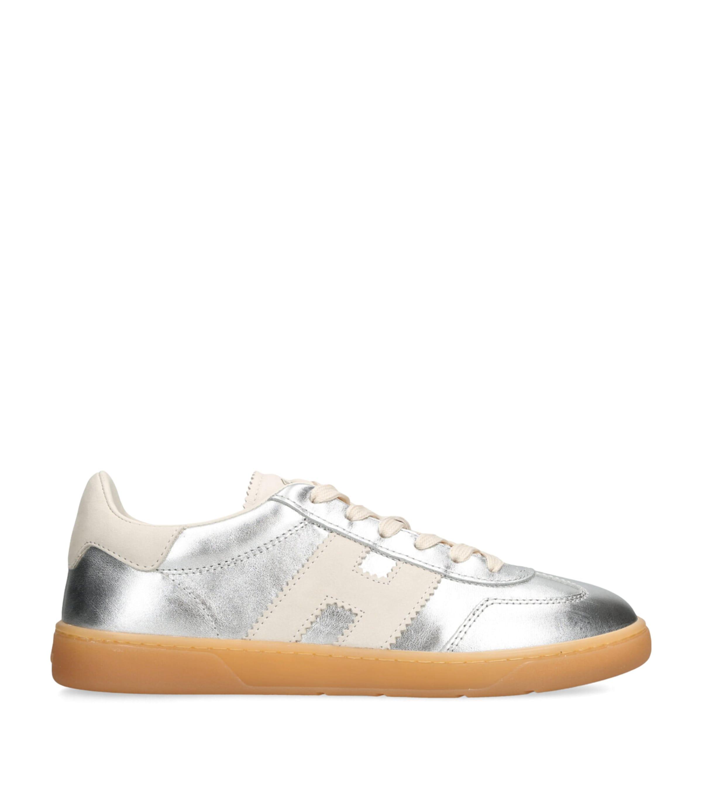 Hogan Leather Metallic Cool Sneakers by HOGAN