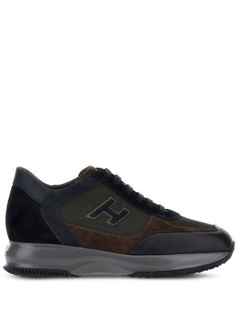 Interactive H suede low-top sneakers by HOGAN