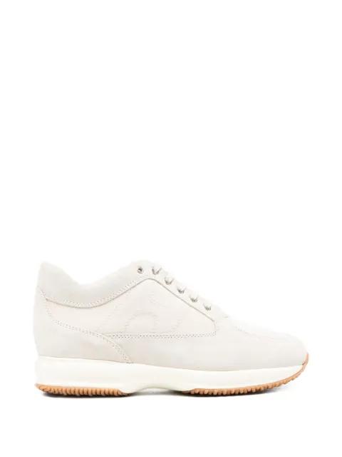 Interactive lace-up flat sneakers by HOGAN