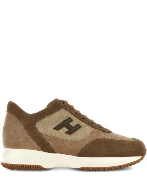 Interactive logo-patch sneakers by HOGAN
