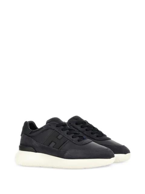 Interactive³ panelled logo-patch sneakers by HOGAN