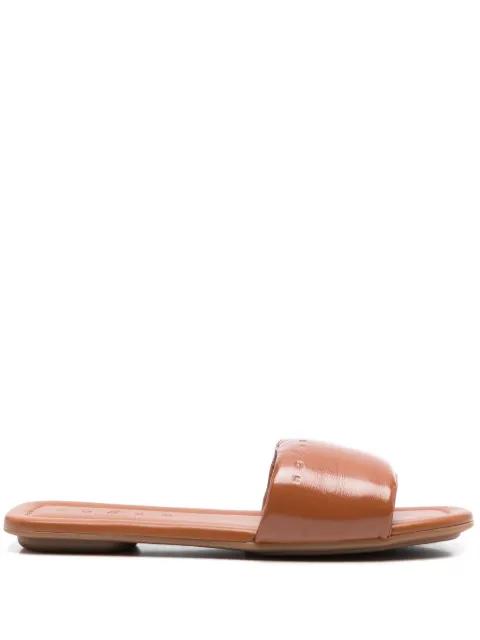 leather slides by HOGAN