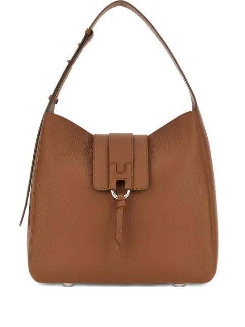 logo-buckle shoulder bag by HOGAN