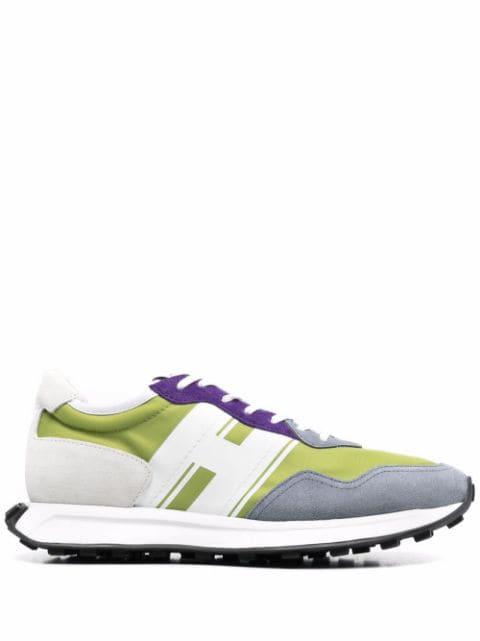 logo panelled sneakers by HOGAN