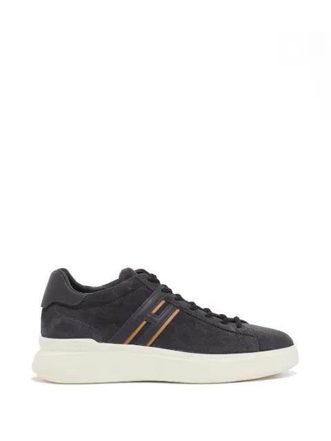 logo-patch suede sneakers by HOGAN