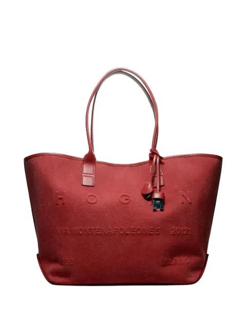 medium Address embossed tote bag by HOGAN