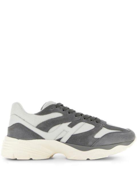 panelled suede sneakers by HOGAN
