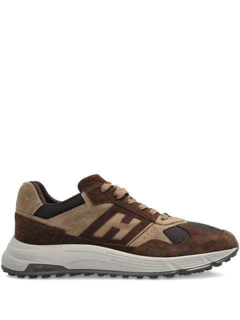 suede-leather panel sneakers by HOGAN