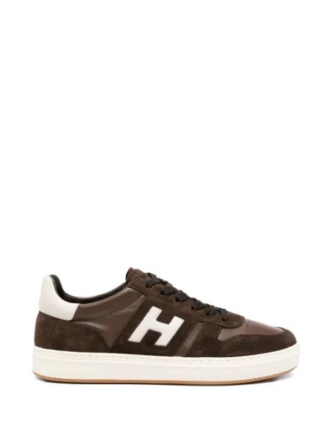 suede logo-detail sneakers by HOGAN