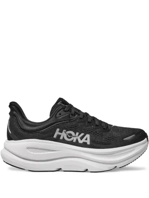 Bondi 9 "Black/White" sneakers by HOKA ONE ONE