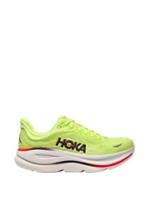 Bondi 9 "Neon Yuzu/Sunlight" sneakers by HOKA ONE ONE