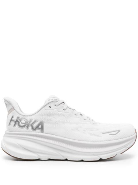 Clifton 9 lace-up sneakers by HOKA ONE ONE