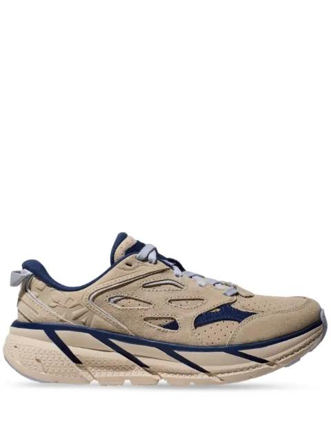 Clifton L Suede "Oat Milk" by HOKA ONE ONE