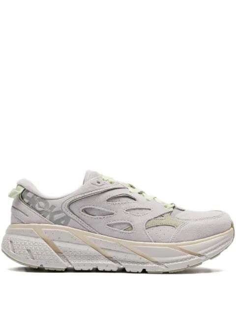 Clifton L suede "Grey" sneakers by HOKA ONE ONE